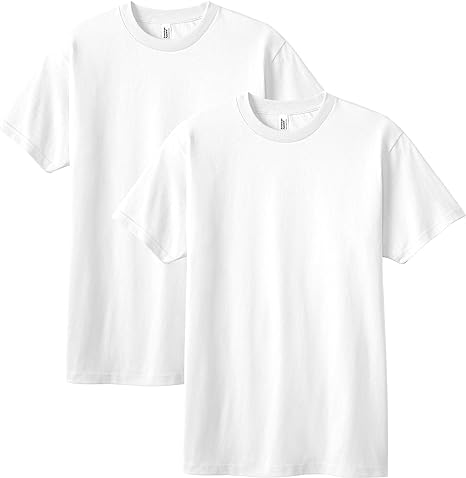 a pair of white t-shirts