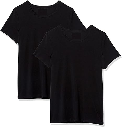 a pair of black t-shirts