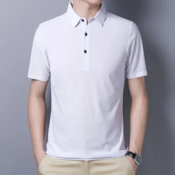 a man wearing a white shirt