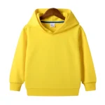 a yellow hoodie on a swinger