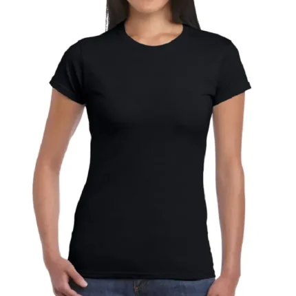 a woman wearing a black shirt